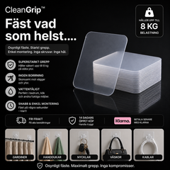 ClearGrip™ - Fäst vad som helst – utan skruvar eller spikar.