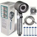 2025 New Ion Drop Shower Head with Handheld Filter Shower, Turbocharger with Multiple Spray Modes, Built-In Filter On/Off Switch