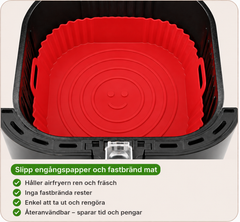 CleanFry - Slipp engångspapper och fastbränd mat