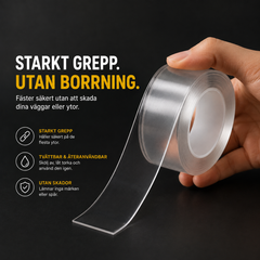 GripTape™ - Fäst allt – utan hål i väggen.
