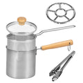 Deep Fryer Pot 304 Stainless Steel Deep Oil Fryer Deep Fryer Pot Japanese Tempura Deep Fryers for Frying Fish Shrimp Chicken