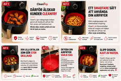 CleanFry - Slipp engångspapper och fastbränd mat