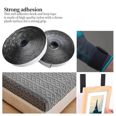 10M*2 20/25/30/50Mm Magic Tape Selfadhesive Hook and Loop Fastener Nylon Sticker Velcros Adesivo Tape Sewing Adhesivewith Glue