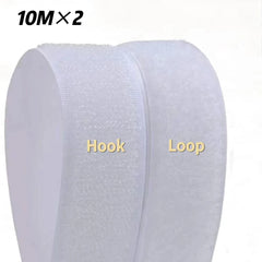 10M*2 20/25/30/50Mm Magic Tape Selfadhesive Hook and Loop Fastener Nylon Sticker Velcros Adesivo Tape Sewing Adhesivewith Glue