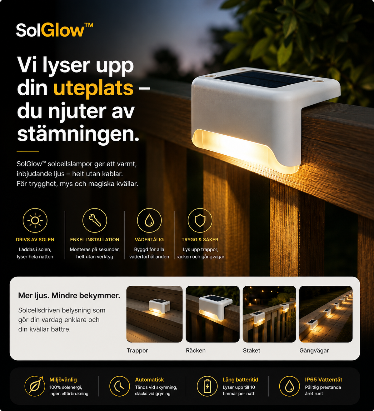 SolGlow™ – Mer ljus. Mindre arbete