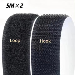 10M*2 20/25/30/50Mm Magic Tape Selfadhesive Hook and Loop Fastener Nylon Sticker Velcros Adesivo Tape Sewing Adhesivewith Glue