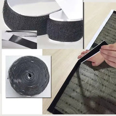10M*2 20/25/30/50Mm Magic Tape Selfadhesive Hook and Loop Fastener Nylon Sticker Velcros Adesivo Tape Sewing Adhesivewith Glue