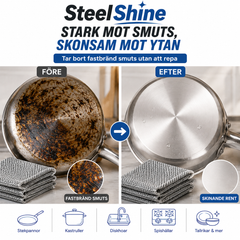 SteelShine - stark mot smuts, skonsam mot ytan
