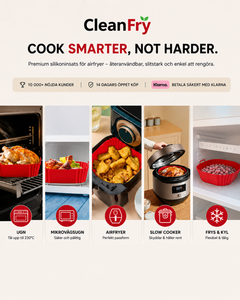 CleanFry - Slipp engångspapper och fastbränd mat